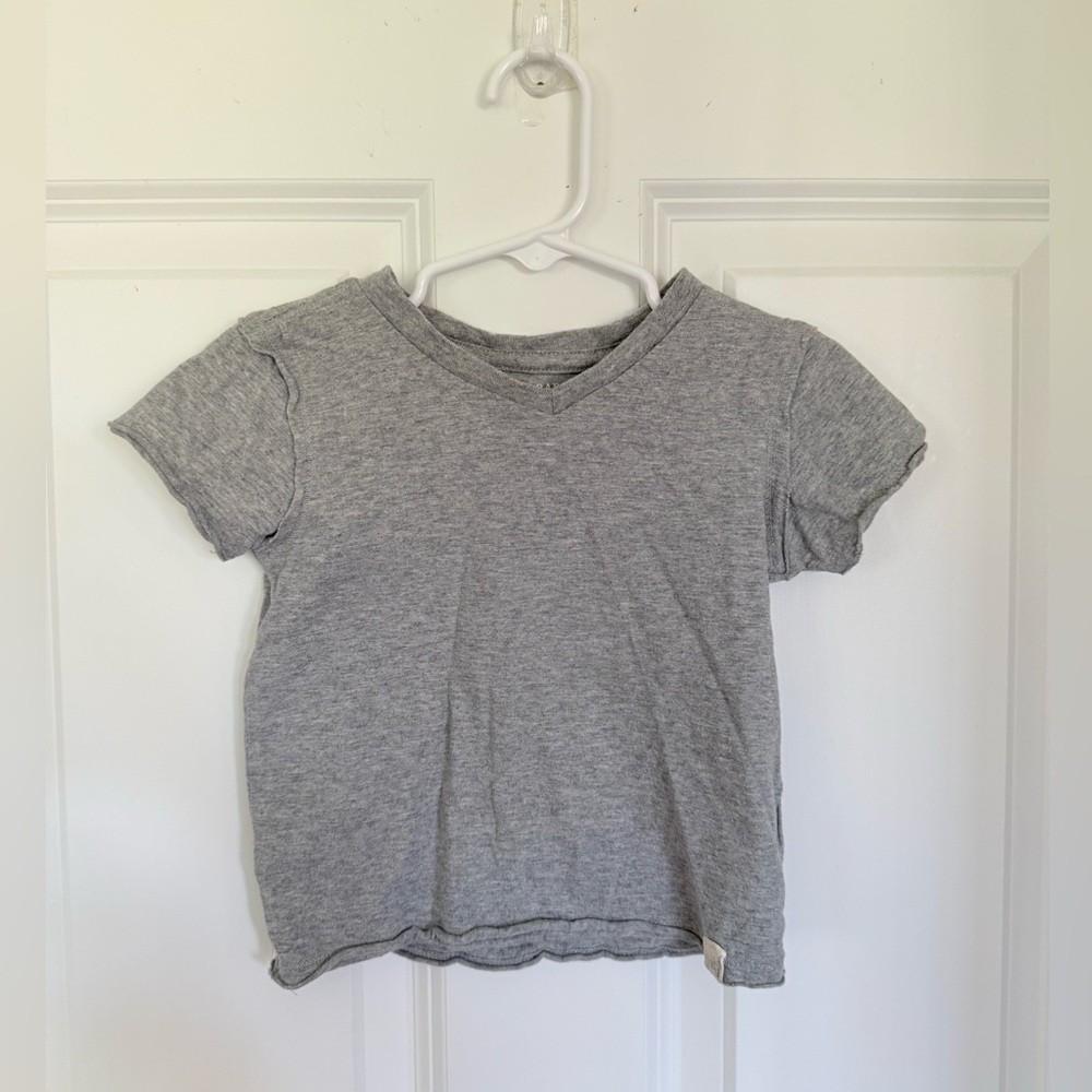 Burt's Bees Baby Gray Heathered Short Sleeve Tee - Size 18 months